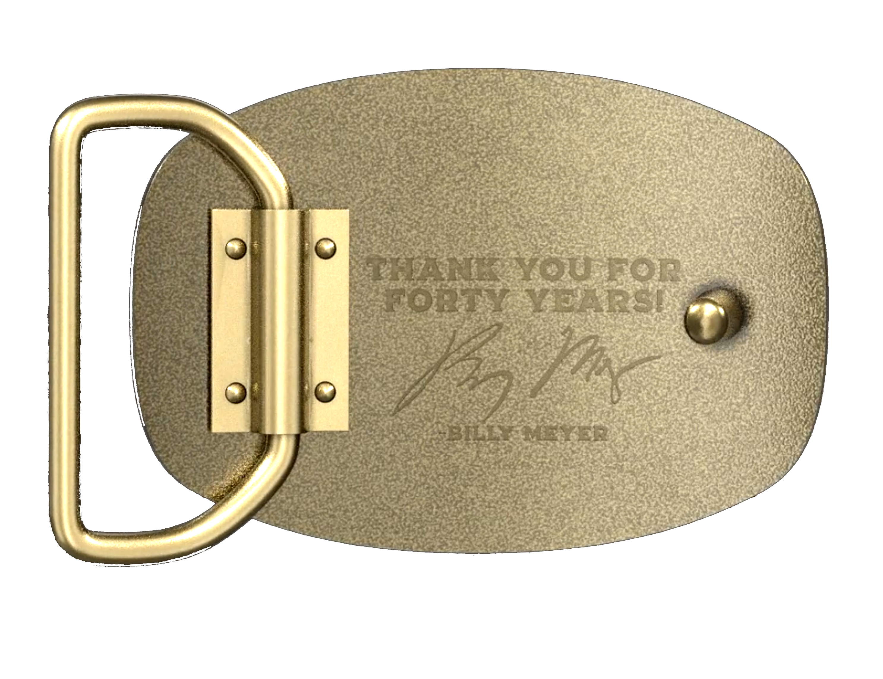 Texas Motorplex 40th Anniversary Belt Buckle