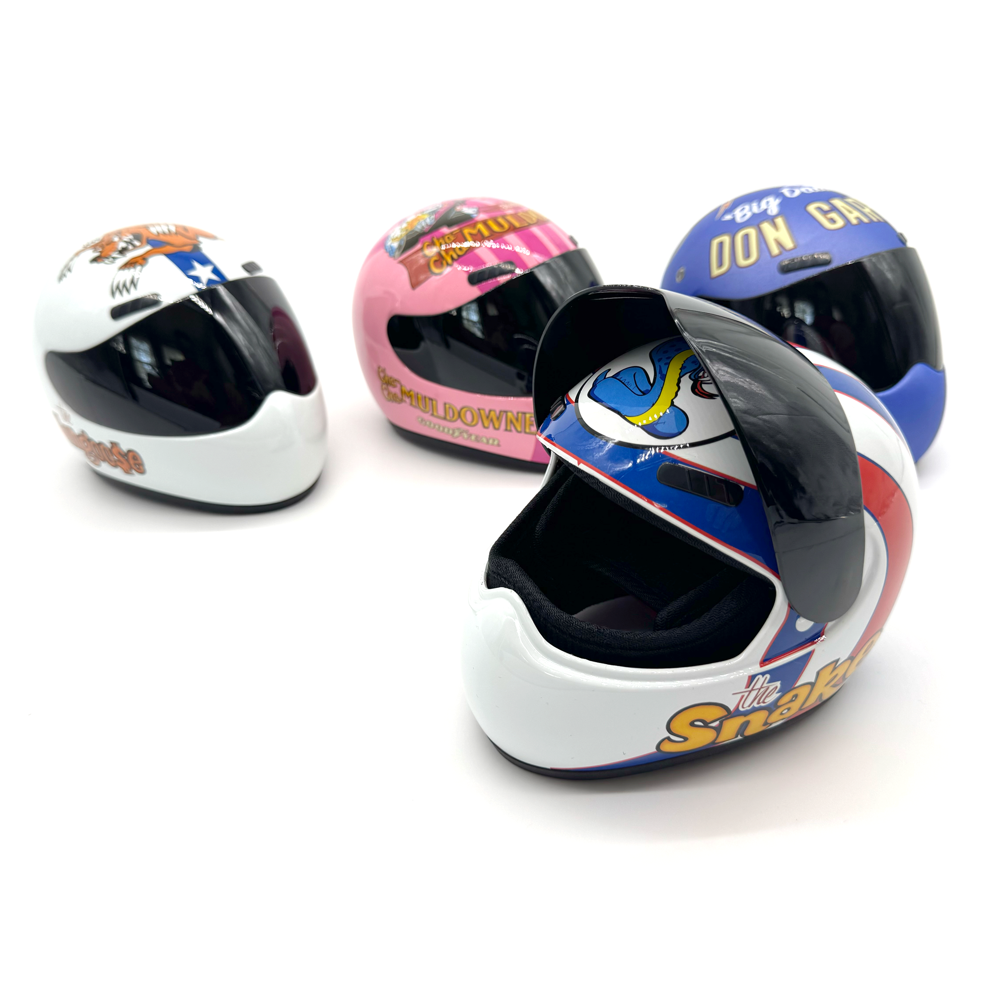 Mini Commemorative Racing Helmet - 4 Piece Set